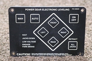 USED RV/MOTORHOME POWER GEAR ELECTRONIC LEVELING TOUCH PAD 500629 FOR SALE