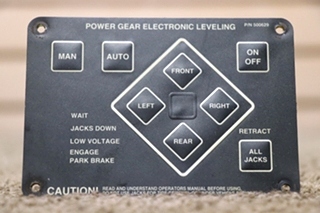 USED RV/MOTORHOME POWER GEAR ELECTRONIC LEVELING TOUCH PAD 500629 FOR SALE