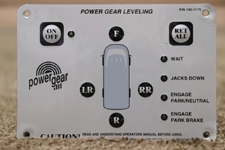 USED POWER GEAR 140-1179 LEVELING TOUCH PAD WITH PIGTAILS MOTORHOME PARTS FOR SALE