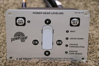 USED POWER GEAR 140-1179 LEVELING TOUCH PAD WITH PIGTAILS MOTORHOME PARTS FOR SALE