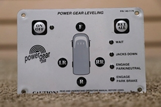 USED POWER GEAR 140-1179 LEVELING TOUCH PAD WITH PIGTAILS MOTORHOME PARTS FOR SALE