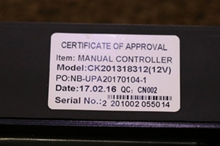 USED RV CK201318312 DASH AC CONTROL PANEL FOR SALE