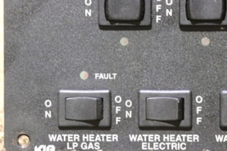 USED F91-0600 KIB BATTERY AND WATER SWITCH PANEL RV PARTS FOR SALE