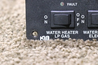 USED F91-0600 KIB BATTERY AND WATER SWITCH PANEL RV PARTS FOR SALE