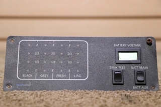 USED RV/MOTORHOME TOUCH SENSOR TANK MONITOR PANEL C07-0450 FOR SALE