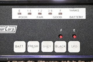 USED NEWMAR CORP TANK MONITOR PANEL RV PARTS FOR SALE