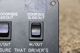 USED RV OFF DOORSIDE & DOORSIDE SLIDE OUT SWITCH PANELS FOR SALE