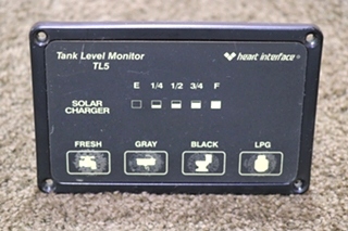 USED HEART 84-2025-02 TANK LEVEL MONITOR TL5 MOTORHOME PARTS FOR SALE