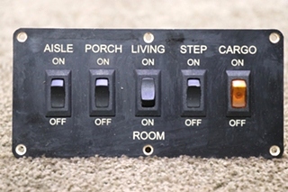 USED RV 5 SWITCH PANEL FOR SALE