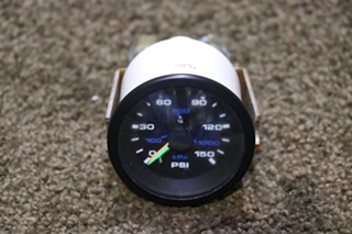 USED 84400 AIR PSI DASH GAUGE RV PARTS FOR SALE