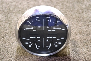 USED MOTORHOME FREIGHTLINER 4 IN 1 W22-00013-002 OIL / ENGINE / FRONT / REAR DASH GAUGE FOR SALE