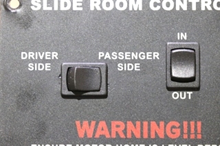 USED MOTORHOME SLIDE ROOM CONTROL 2 SWITCH PANEL FOR SALE