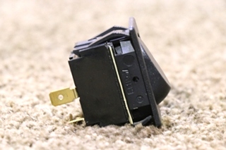USED RV 0852-0113 BLACK ROCKER SWITCH FOR SALE
