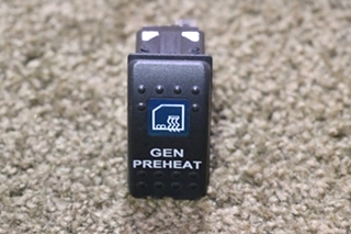 USED GEN PREHEAT V2D1 DASH SWITCH MOTORHOME PARTS FOR SALE