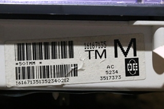 USED DASH CLUSTER 16182816 MOTORHOME PARTS FOR SALE