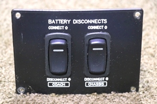 USED BATTERY DISCONNECT SWITCH PANEL RV/MOTORHOME PARTS FOR SALE