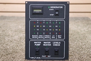 USED MOTORHOME DIGI LEVEL MONITOR PANEL FOR SALE