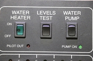 USED RV/MOTORHOME TANK MONITOR PANEL LA1049 FOR SALE