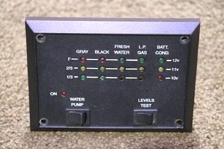 USED TANK MONITOR PANEL RV PARTS FOR SALE