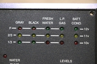 USED TANK MONITOR PANEL RV PARTS FOR SALE