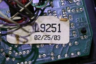 USED L9251 TANK MONITOR PANEL MOTORHOME PARTS FOR SALE