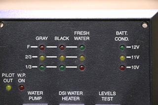 USED L9251 TANK MONITOR PANEL MOTORHOME PARTS FOR SALE