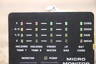 USED A7752BL JRV MICRO MONITOR PANEL RV PARTS FOR SALE