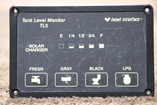 USED HEART INTERFACE 84-2025-02 TANK LEVEL MONITOR TL5 MOTORHOME PARTS FOR SALE