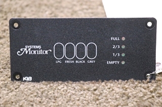 USED MOTORHOME KIB SYSTEMS MONITOR PANEL FOR SALE