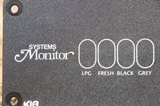 USED MOTORHOME KIB SYSTEMS MONITOR PANEL FOR SALE