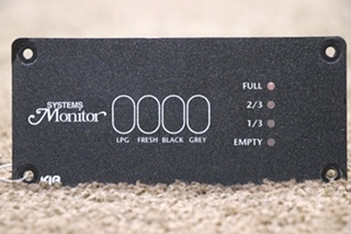 USED RV/MOTORHOME KIB SYSTEMS MONITOR PANEL FOR SALE