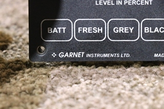 USED SEELEVEL II TANK MONITOR PANEL RV/MOTORHOME PARTS FOR SALE