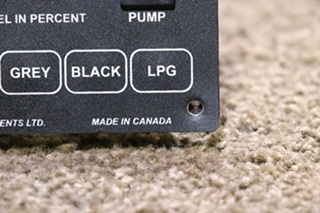 USED SEELEVEL II TANK MONITOR PANEL RV/MOTORHOME PARTS FOR SALE