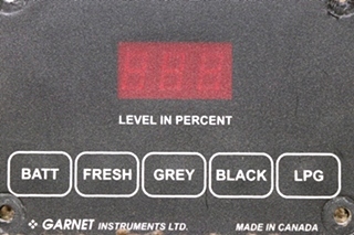 USED RV SEELEVEL II TANK MONITOR PANEL FOR SALE