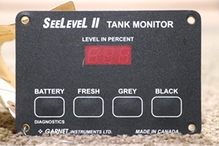 USED MOTORHOME SEELEVEL II TANK MONITOR PANEL FOR SALE