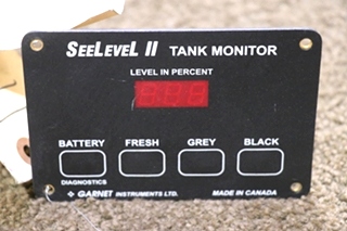 USED MOTORHOME SEELEVEL II TANK MONITOR PANEL FOR SALE