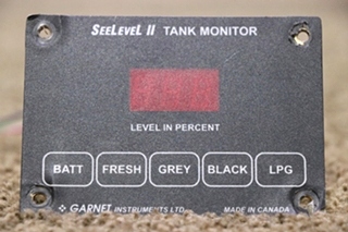 USED RV/MOTORHOME SEELEVEL II TANK MONITOR PANELS FOR SALE