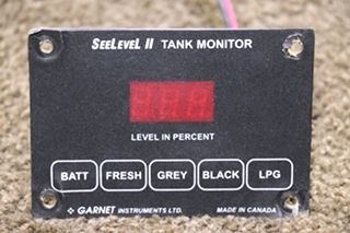 USED RV/MOTORHOME SEELEVEL II TANK MONITOR PANELS FOR SALE