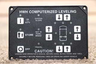 USED RV/MOTORHOME HWH COMPUTERIZED LEVELING TOUCH PAD FOR SALE