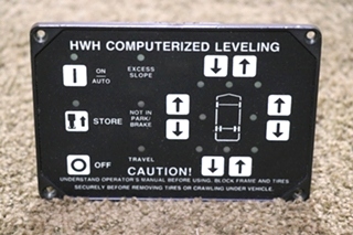 USED RV/MOTORHOME HWH COMPUTERIZED LEVELING TOUCH PAD FOR SALE