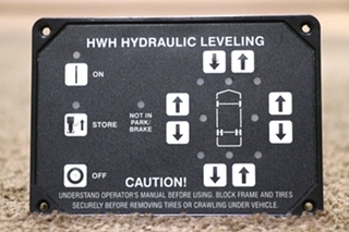 USED AP10055 HWH HYDRAULIC LEVELING TOUCH PAD RV PARTS FOR SALE