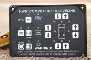USED HWH COMPUTERIZED LEVELING TOUCH PAD AP22703 RV/MOTORHOME PARTS FOR SALE