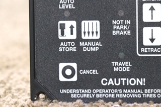 USED RV AP39650 HWH COMPUTERIZED LEVELING TOUCH PAD FOR SALE