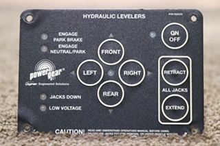 USED MOTORHOME POWER GEAR 500535 HYDRAULIC LEVELERS TOUCH PAD FOR SALE