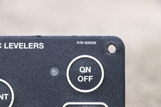 USED MOTORHOME POWER GEAR 500535 HYDRAULIC LEVELERS TOUCH PAD FOR SALE