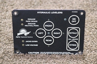 USED MOTORHOME POWER GEAR 500535 HYDRAULIC LEVELERS TOUCH PAD FOR SALE