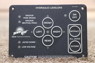 USED RV/MOTORHOME POWER GEAR HYDRAULIC LEVELERS TOUCH PAD 500535 FOR SALE