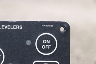 USED RV/MOTORHOME POWER GEAR HYDRAULIC LEVELERS TOUCH PAD 500535 FOR SALE