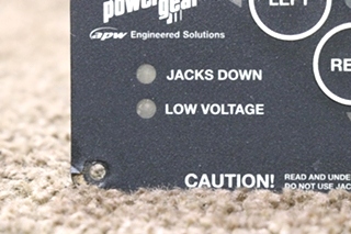 USED RV/MOTORHOME POWER GEAR HYDRAULIC LEVELERS TOUCH PAD 500535 FOR SALE