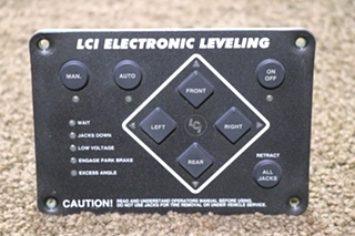 USED 10537D LCI ELECTRONIC LEVELING TOUCH PAD RV PARTS FOR SALE